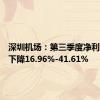 深圳机场：第三季度净利润同比下降16.96%-41.61%