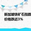 新加坡铁矿石指数期货价格跌近3%