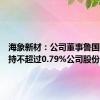 海象新材：公司董事鲁国强拟减持不超过0.79%公司股份