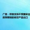 广西：积极支持不受国家出口管制政策限制的低空产品出口