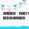 海看股份：持股5%以上股东拟减持股份