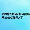 俄罗斯外债自2006年以来首次降至3000亿美元之下