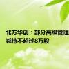 北方华创：部分高级管理人员拟减持不超过8万股