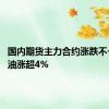 国内期货主力合约涨跌不一 燃料油涨超4%