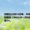 财联社10月11日电，中证1000股指期货（IM2410）日内跌幅扩大至5%。