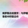 俄罗斯总统普京：与伊朗在国际事务中积极合作