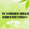 热门中概股普涨 纳斯达克中国金龙指数本周累计跌超6%