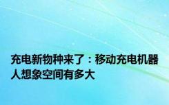 充电新物种来了：移动充电机器人想象空间有多大