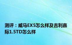 测评：威马EX5怎么样及吉利嘉际1.5TD怎么样