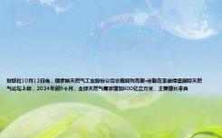 财联社10月12日电，俄罗斯天然气工业股份公司总裁阿列克谢·米勒在圣彼得堡国际天然气论坛上称，2024年前9个月，全球天然气需求增加600亿立方米，主要增长来自