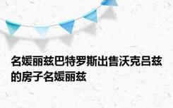 名媛丽兹巴特罗斯出售沃克吕兹的房子名媛丽兹