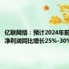 亿联网络：预计2024年前三季度净利润同比增长25%-30%