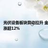 光伏设备板块异动拉升 金刚光伏涨超12%