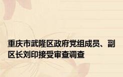 重庆市武隆区政府党组成员、副区长刘印接受审查调查