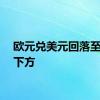 欧元兑美元回落至1.09下方