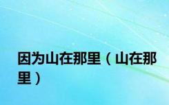因为山在那里（山在那里）