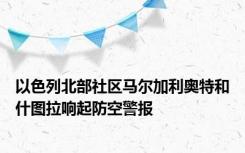 以色列北部社区马尔加利奥特和什图拉响起防空警报