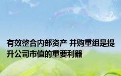 有效整合内部资产 并购重组是提升公司市值的重要利器