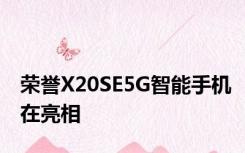 荣誉X20SE5G智能手机在亮相