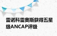 雷诺科雷奥斯获得五星级ANCAP评级