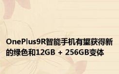 OnePlus9R智能手机有望获得新的绿色和12GB + 256GB变体