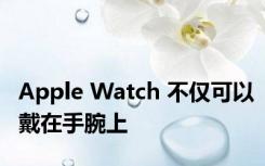 Apple Watch 不仅可以戴在手腕上