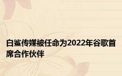 白鲨传媒被任命为2022年谷歌首席合作伙伴