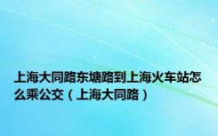 上海大同路东塘路到上海火车站怎么乘公交（上海大同路）