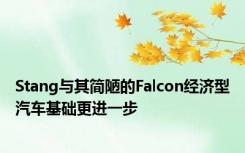 Stang与其简陋的Falcon经济型汽车基础更进一步