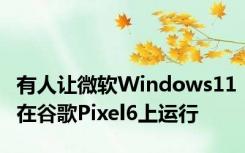 有人让微软Windows11在谷歌Pixel6上运行