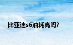 比亚迪s6油耗高吗?