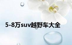 5-8万suv越野车大全