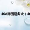 40d胸围是多大（40d）