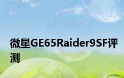 微星GE65Raider9SF评测