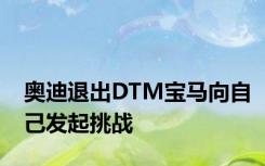 奥迪退出DTM宝马向自己发起挑战