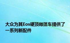 大众为其Eos硬顶敞篷车提供了一系列新配件