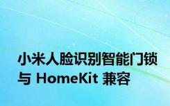 小米人脸识别智能门锁与 HomeKit 兼容