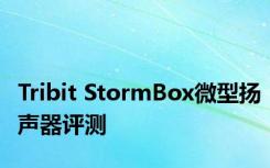 Tribit StormBox微型扬声器评测