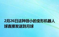 2月26日这种微小的变形机器人球直接发送到月球