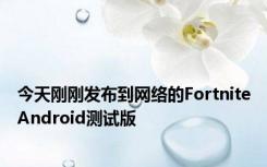 今天刚刚发布到网络的FortniteAndroid测试版