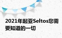 2021年起亚Seltos您需要知道的一切