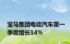 宝马集团电动汽车第一季度增长14％