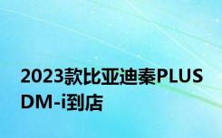 2023款比亚迪秦PLUS DM-i到店