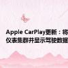 Apple CarPlay更新：将传播到仪表集群并显示驾驶数据