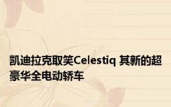 凯迪拉克取笑Celestiq 其新的超豪华全电动轿车