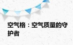 空气格：空气质量的守护者